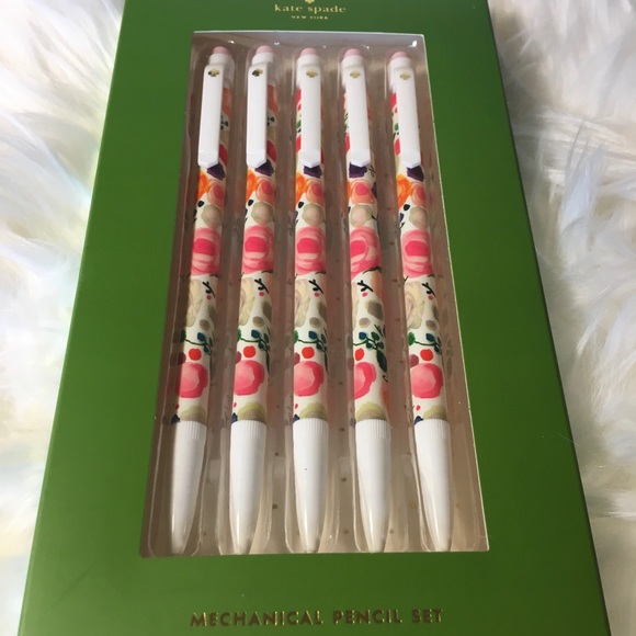 Kate Spade Floral Mechanical Pencil Set - NWT